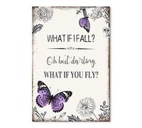 YPY Inspirational Quote Canvas Wall Art : Purple Butterfly Picture | Olivia Rodrigo Poster, Inspirational Canvas Wall Art For Teen Girl Bedroom Bathroom Decoration