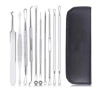 YPYMOD 10 PCS Blackhead Remover Tool Kit, Professional Stainless Steel Pimple Popper Comedone Extractor Tools for Quick and Easy Removal of Pimples, Blackheads, Zit Removing