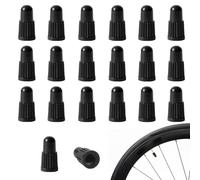 YPYMOD 20 Pieces Bicycle Valve Caps, Dust Caps for French Bicycle, Mountain Bike, Road Racing etc (Black)