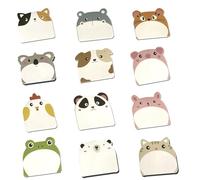 YPYMOD 360 Sheets Cute Sticky Notes Set, Cartoon Animals Sticky Notes, Cute Kids Sticky Notes Set, Party Bags Filler for School, Office Memo, Student Class Gifts(12 Styles)