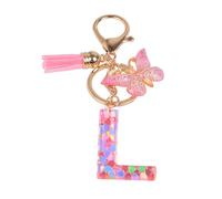 YPYMOD Butterfly Pendant Keychain, L, Rosa-l, Unisex, 1 Count