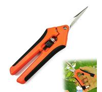 YPYMOD Professional Pruning Shears, Pruning Hand Tools Scissors, Garden Secateurs Hand Pruner Pruning Shear with Straight Stainless Steel Blades(Orange, 16.5cm)