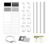 YPYMOD Ring Adjuster for Loose Rings, Ring Sizers for Loose Rings, Ring Smaller Adjuster Invisible, Ring Tightener for Loose Rings Invisible with Polishing Cloth for Loose Rings