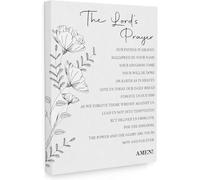 YPZCKXNLF Lords Prayer Wall Art Posters And Prints, Our Father Prayer Bible Verses Picture, Home Décor Painting 40X60 Cm Frameless