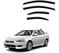 YPZJJBLD Premium 4-Piece Wind Rain Sun Guard Deflectors For Mitsubishi Lancer EX MK9 2008-2015 2016, sunshade Rainproof thickening refit Visors/Rain Side Window Sun Rain Guard