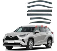 YPZJJBLD Premium 4-Piece Wind Rain Sun Guard Deflectors For Toyota Highlander MK4/XU70 2022, sunshade Rainproof thickening refit Visors/Rain Side Window Sun Rain Guard