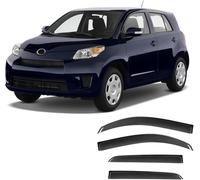 YPZJJBLD Premium 4-Piece Wind Rain Sun Guard Deflectors For Toyota Scion xD MK2-XP110 2007-2012 2013 2014, sunshade Rainproof thickening refit Visors/Rain Side Window Sun Rain Guard