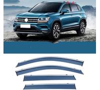 YPZJJBLD Premium 4-Piece Wind Rain Sun Guard Deflectors For VW Tharu/Taos 2018, sunshade Rainproof thickening refit Visors/Rain Side Window Sun Rain Guard