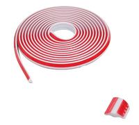 YQBFTC 5M TPE Quadrant Trim,13x19mm Skirting Board Trim,Flexible Moulding Wall Corner Trim Self Adhesive,Caulk Strip Beading for Laminate Flooring,Coving for Ceilings Caulk Strip for Kitchen Shower