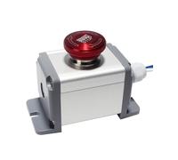 YQBOOM 22mm Stainless Steel Metal Latching Emergency Stop Push Button Switch Waterproof 12-220V 3A 1NO 1NC Switch Station Box with Connection Plug