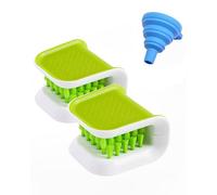 YQBOOM Blade Knife Cleaner 2PCS Kitchen Washing Brush Chopsticks Cutlery Cleaning Brush Double-Sided Knife Scrubber