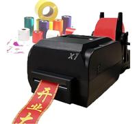 YQDDO Satin Ribbon Printing Machine, 1 Row/ 2 Row/ 4 Row Digital Ribbon Printer with Ribbon Holder, Stamping Printing Machine(Single row)