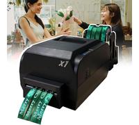 YQDDO Satin Ribbon Printing Machine Digital Ribbon Printer, Label Printer Foil Stamping Printing Machine for Wrapping, Supports 50+ Languages(Four rows)