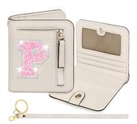 YQE Initial RFID Wallet Small Teen Girl Gifts Trendy Stuff Birthday Christmas Stocking Stuffer Gift Idea for Tween Daughter Granddaughter Niece 6 7 8 9 10 11 12 13 Year Old, White, P