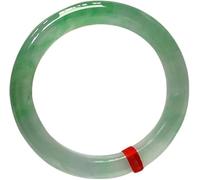 YQHWXDRO Bangles, Ladies Jade Bangles, Natural Green Bangle Bracelet, Female Round, for Important People, 54-64Mm