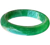 YQHWXDRO Bangles, Natural Burmese Jade Bangle Bracelet Full Green Jadeite For Women Jewellery Box Gift