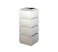 YQINQIN83B ashtrays for outside Gold/silver Stainless Steel Hotel Trash Cans Lobby Vertical Square Ash Column Corridor Aisle Hotel Club Hall Outdoor ashtray for outside patio(Silver)