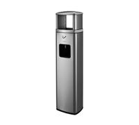 YQINQIN83B ashtrays for outside Indoor Outdoor Stainless Steel Trash Can with Ashtray Smoking Area Ash Pillar ashtray for outside patio