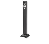 YQINQIN83B ashtrays for outside Outdoor Rainproof Ash Pillar Hotel Ash Cigarette Butt Collection Vertical Extinguishing Smoking Trash can Stainless Steel ashtray for outside patio(Black)