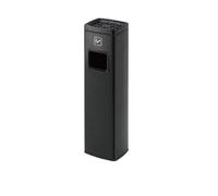 YQINQIN83B ashtrays for outside Smoking Area Ash Columns Lobby Stairway Extinguisher Vertical Stainless Steel Cigarette Butt Collection Trash Cans ashtray for outside patio(Black)