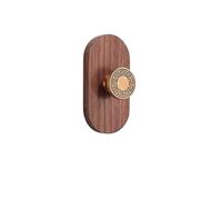 YQINQIN83B Coat Hangers Solid Wood Hanging Clothes Hook Wall Mounted Top and Hat Rack Bedroom Storage Hanger for Bedroom(Small)