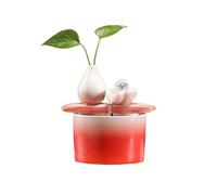 YQINQIN83B Tabletop Fountain Indoor Tabletop Fountain,Circulating Relaxation for Home Bedroom Office Desktop Fountains(Red)