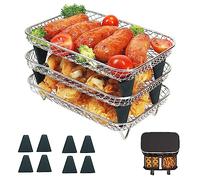 YQL 304 Stainless Steel Stackable Air Fryer Rack for Ninja Dual Zone A300UK