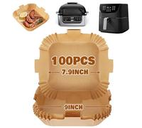 YQL Disposable Air Fryer Liners Square 7.9Inch for COSORI 5.5L-6.4L 100pcs