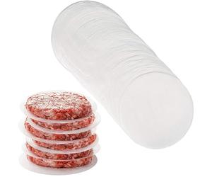 YQL Hamburger Patty Papers 11cm, 200pcs 4.5 inches Non Stick Wax Discs Paper Precut Parchment Paper Round, Greaseproof Baking Paper Circle Liners for Burger Press Patty Separate Cake Baking Freezing
