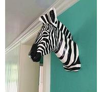 YQLKD Sculpture Wall Decor Animal Zebra Head Resin Statue Decoration Figurines