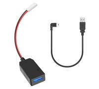 YQMAJIM - Dash Cam Power Adapter, Replacement Output Connector, Special USB Module, DC 12V/24V to 5V USB Output Charging Adapter with a 50V Short Mini USB Cable