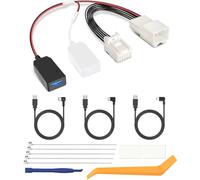 YQMAJIM - Power Adapter for DashCam (Type 10P) Compatible with Select Mazda 2017+ CX5, CX9 with Frameless Mirror, USB to GPS Radar Mirror Camera Dash Cam Charger Adapter Cable,