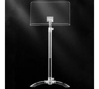 YQMHEZ Acrylic Podium, adjustable height lectern, Podium Stand with Wide Reading Surface, Floor-Standing Clear Pulpits for Church Office School