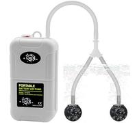YQMIGU Small Aerator for Fish 6 Gallons, Bait Bucket with Aerator, Portable Battery Live Bait Air Pump,Air Pump Aquarium,Quiet Voice, Suitable for Tropical Fish Enthusiasts and Fishing Enthusiasts