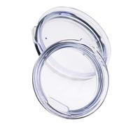 YQNISCU 2pcs Tumbler Lid Replacement Spill Splash Resistant Covers for Cups Easy to Clean Leak Sealing Lids Transparent ColorNO.3294
