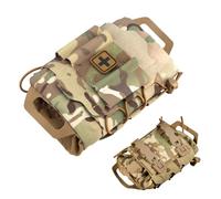YQNISCU First Aid Pouch, Two Piece System First Aid Kit Bag Empty, Multi-Pocket Belt Pouch, Waterproof Oxford Cloth Small Bag for Camping, Hiking