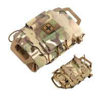 YQNISCU First Aid Pouch, Two Piece System First Aid Kit Bag Empty, Multi-Pocket Belt Pouch, Waterproof Oxford Cloth Small Medical Bag for Camping, Hiking