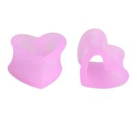 YQNONEZ Silicone Purple Hollow Heart 1 Pair Ear Skin Tunnels Flexible Stretching Hypoallergenic Earrings Soft Gauges Expander Body Piercing Jewelry Men Women Tuneles De Oreja Para Hombre 6 mm(2 G)