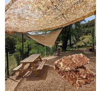 YQOLG87 Desert Camouflage Netting,150D Oxford Durable Camo Mesh Netting,1.5x4m,2x6m,Quick dry Camo Net,for Camping/Theme Party/Hunting Shooting/Hide Army,Desert-4x4m(13 * 13ft)
