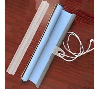 YQOLG87 No Drilling Roller Blinds for Window & Door,Easy Fit Blackout Curtain,Automatic Retractable Sunshade for Home Office Bedrooms Kitchens Living Room - Made to Measure,Blue-W60*H150cm(24 * 59in)