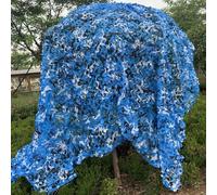 YQOLG87 Outdoor Camouflage Net,Ocean Camo Netting,Customizable Sunscreen Nets,2,3,4,5,6,7,8,9,10m,Double layer Oxford Fabric,for Decorations,Hunting,Camping,Car Cover,blue-1x3m(3 * 10ft)