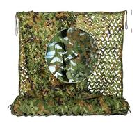 YQOLG87 Reinforce Camouflage Netting,Woodland Camo Netting,Army Blinds Nets,150D Oxford Fabric,for Garden Fence,Wildcamping,Car Coverage,Camping,Green-8x9m(26.2 * 30ft)