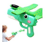 Yqooup Dinosaur Airplane Launcher Toy Airplane Launcher Toy, Foam Throwing Glider Plane Indoor Outdoor Game For Kids Boys Girls Age 3-12, Outdoor Flying CatapultToy For Backyard Yard Summer