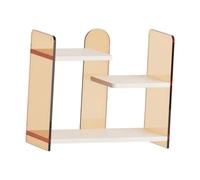 Yqqhrbm Modern Acrylic Cup Holder, Multi-Tier Shelf, Coffee Cup Display Stand, Ideal for The Office, Living Room Or Kitchen, White Red