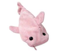 Yqqhrbm Shark-Shaped Pencil Case, Lightweight, Ideal for The Office Or for Cartoons, Pink