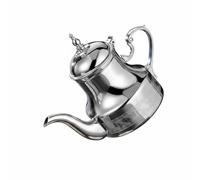 Yqqhrbm Stainless Steel Teapot Middle Eastern Coffee Pot Drinkware Distinctive Lid Polished Surface Ornamental Touch Suitable for Social Gathering Home Entertaining, Moroccan, Laser Engraved, Silver