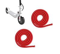 YQQXCY 2 m Scooter Cable Protector Spiral Cable Tube for Ninebot G30 Max Kugoo M365 Xiaomi 1S Pro2 Mi3, E-Scooter Accessories (Red)