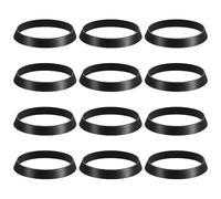 YQQYG 12 Pcs Sink Plug Rubber Seal, O-Rings Seal Rubber Gasket, Shower Hose Washers Rubber Sink Plug Rubber Seal Ring, Pipe Washer Conical Sealing Ring for 40mm Pipe Flushing Hose
