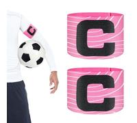 YQQYG 2 PCS Captains Armband Kids, Kids Captain Armband Football Elasticity Captain's Armbands Adjustable Soccer Captains Armbands Classic Elastic Unisex
