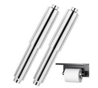 YQQYG 2 PCS Toilet Roll Holder Spring Loaded Bar, 11 cm -16.5 cm Chrome Toilet Roll Holder Replacement Roller Universal
